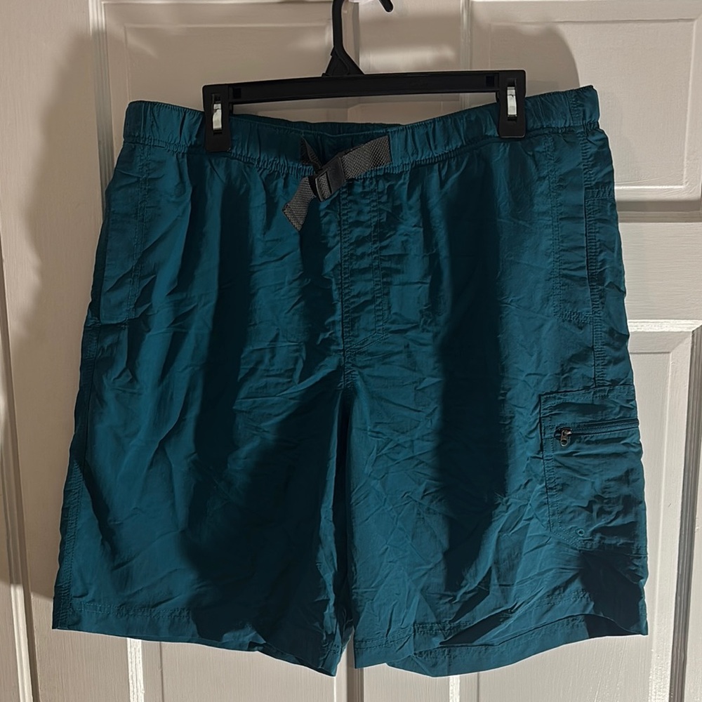 Columbia Teal Athletic Shorts Quick-Dry